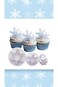 Sweet seven Snowflake Cookie Cutter Set - Plastic Fondant Cake Decoration Tool for Icing and Cake E
