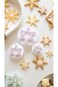 Sweet seven Snowflake Cookie Cutter Set - Plastic Fondant Cake Decoration Tool for Icing and Cake E