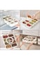 Toguma Divided Serving Tray with Lid and Handle Snack Platters Bento Boxes for Lunch Containers Sto