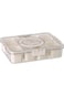 Toguma Divided Serving Tray with Lid and Handle Snack Platters Bento Boxes for Lunch Containers Sto
