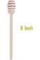 4 Pcs Wooden Honey Dipper Stick, 6.3 Inches Honey Stirrer Stick, Honey Wand Spoon for Honey Jar Dis
