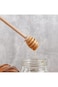 4 Pcs Wooden Honey Dipper Stick, 6.3 Inches Honey Stirrer Stick, Honey Wand Spoon for Honey Jar Dis