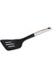 Betty Crocker Kitchen Slotted Turner, 34.5 cm Size, Black/Silver