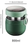 Tazweeq Oats Container, Stainless Steel Overnight Oats Jars with Lid &amp; Spoon, 800ml Yogurt Breakfas