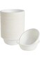 Pecbase 16 Ounce Round Small Paper Bowls, Disposable Soup Bowl [50-Pack] - Biodegradable Bagasse Ho