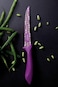 Tramontina Colorcut 5 Inches Utility Knife with Stainless Steel Decorated Blade and Purple Polyprop