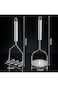 ALMEKAQUZ Potato Masher,Heavy Duty Stainless Steel Integrated Masher for Fruit&amp; Vegetables,Kitchen