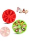 2 Pcs Silicone Baking Molds, 8-Cavity Non-Stick Cake Pan Reusable Cake Mould Pizza Pan, Heat-Resist