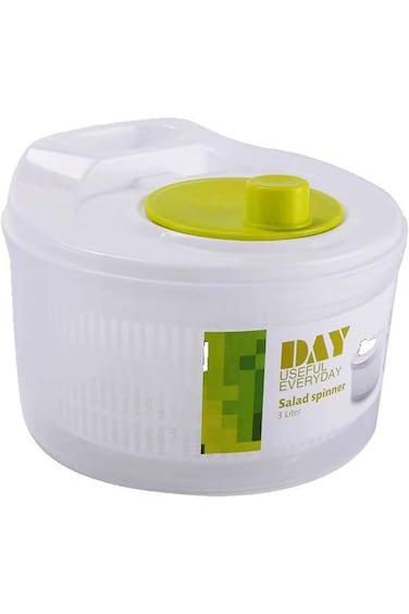 Irovami Spinner Dryer, 3L Salad Spinner Manual Lettuce Spinner Fruits and Vegetables Dryer with Rot