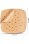 ALMEKAQUZ 100 PCS Square Air Fryer Parchment Paper 8.5 inch Unbleached Square Air Fryer Liners/Stea