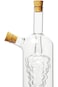 Parfait Contemporary and Elegant Design 2-in-1 Oil and Vinegar Bottle Clear Y122-409