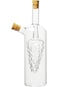 Parfait Contemporary and Elegant Design 2-in-1 Oil and Vinegar Bottle Clear Y122-409