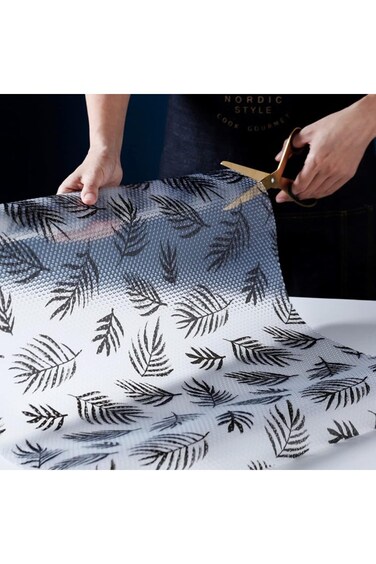 YQbest Shelf Liner for Kitchen Cabinets Non-Adhesive Leaf Drawer Liner Non-Slip Refrigerator Liner