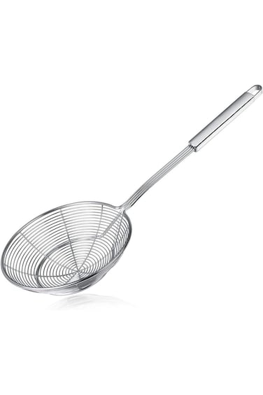 Oasisgalore Spider Strainer Skimmer,Stainless Steel Asian Strainer Ladle Frying Spoon with Handle f