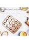 Royalford 12 Cup Muffin Pan, Oven-Safe Muffin And Cupcake Tray, Essential Non-Stick Yorkshire Puddi