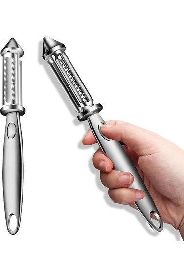 1 Pcs Stainless Steel Peeler, Peeling Tool for Kitchen, Versatile Vegetable and Fruit Peeler, 2 in