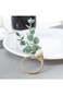 Khazna Eucalyptus Napkin Rings, Home Decor Faux Greenery Napkin Holders for Wedding, Dinner Party,