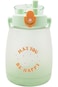 Miniso Plastic Water Bottle with Shoulder Strap for Kids, 1300 ml Capacity, Gradient Green