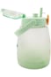 Miniso Plastic Water Bottle with Shoulder Strap for Kids, 1300 ml Capacity, Gradient Green