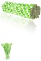 Sweet seven Fancy Biodegradable Paper Drinking Straws - 100 Pcs Bulk Colorful Straws for Parties, B