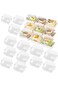 NOVOLAN Swiss Roll Cake Box, 25-Pack Transparent Dessert Packaging for Swiss Roll Cake, Towel Cake