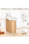 Food Storage Containers, Cereal Dispenser Easy Flow Storage Jar,Grain Storage Box with Carrying Han