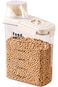 Food Storage Containers, Cereal Dispenser Easy Flow Storage Jar,Grain Storage Box with Carrying Han