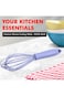 Chef Craft Premium Silicone Wire Cooking Whisk, 10.5 inch, Pastel Blue