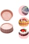 Silicone Charlotte Cake Pan Reusable Mold Fluted Cake Pan Nonstick Round Silicone Molds for Strawbe