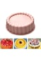 Silicone Charlotte Cake Pan Reusable Mold Fluted Cake Pan Nonstick Round Silicone Molds for Strawbe
