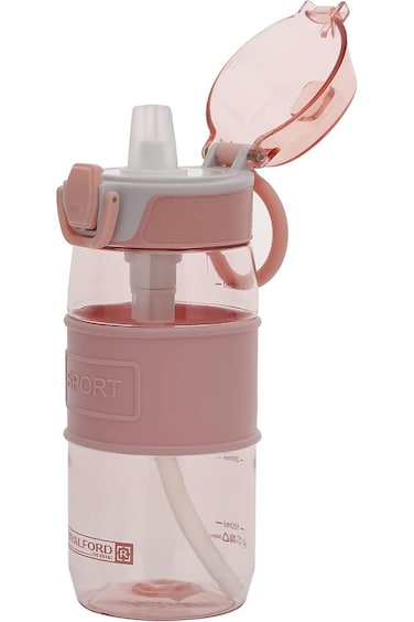 Royalford 550ml Water Bottle, BPA-Free Plastic Bottle, RF11111   One-Press Open Lid   Leak-proof De
