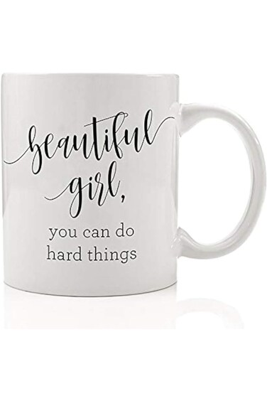 Digibuddha Inspiring Coffee Mug- You Can Do Hard Things - DM0141_2 - 11oz