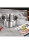 Tazweeq Ramen Pot, Korean Cooking Pot, Yang Hot Pot, Stew Pan, Stainless Steel Noodle Pot, Instant