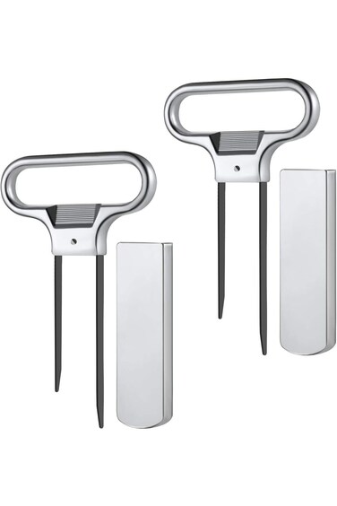 2 Pcs Cork Pops Wine Opener, Champagne Opener Tool, Bottle Beer Two-Prong Cork Puller with Cover fo