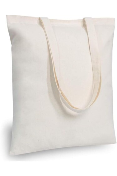 6-Pack Economical 35x40cm Black Cotton Tote Bag, Lightweight Medium Reusable Grocery Shopping Cloth