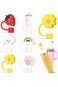 ALKNOT 6PCS Straw Cover Cap for Stanley Cup,0.4 in Diameter Cute Silicone Straw topper Cap fit Stan