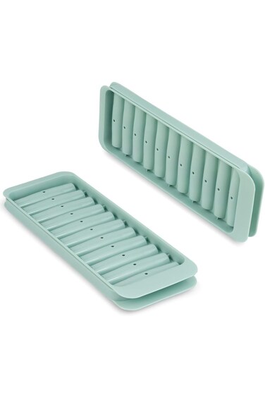قالب مكعبات الثلج من KepGrenn، قالب شريط ثلج، شريط أصابع، صانعة مكعبات الثلج، عبوة من قطعتين