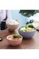 Cranviech 4pcs Wheat Straw Bowls Tableware Set, Unbreakable Cereal Bowls Non-Toxin Healthy Eco-Frie