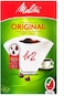 Melitta Coffee Filter 1x2 80 Coffee Filters, Original, White