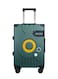 SpinDisc Green 20-Inch Cabin Luggage with Spinner Wheels and Self-Rebound Handle