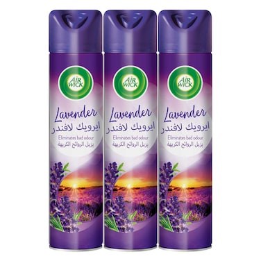 Air Wick Air Freshener, Lavender Scent, 300ml x 3