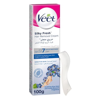 Veet Hair Removal Cream for Sensitive Skin Legs &amp; Body, 100g
