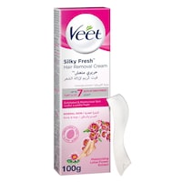 Silky Fresh Hair Removal Cream Soothing Aloe Vera & Violet Blossom Scent