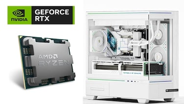 كمبيوتر ألعاب - Ryzen 5 7600 / RTX 5060 8GB / 16GB DDR5 / 1TB NVMe SSD - أبيض
