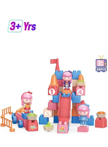 Toy Box Dolls Hair Decor DIY Hair Beads Comb Rubber Band Toy Set Kit for Kids Girl Pretend Play Toy Gift