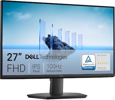 Dell 27 Monitor &ndash; SE2725HM, Full HD (1920&times;1080), 100Hz, IPS Panel, 5ms Response Time, VESA (100x100mm), HDMI, VGA, 2-Year Warranty, Black