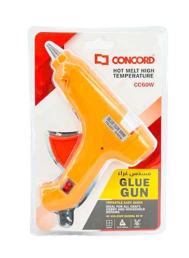 Glue Gun 60W, High Temperature, Electric Adhesive Tool - Yellow