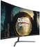 شاشة آيسر نيترو ED320QX2biipx بحجم 32 بوصة منحنية للألعاب – معدل تحديث 240Hz، زمن استجابة 1 مللي ثانية، 2x HDMI، DisplayPort، مخرج صوت، اللون الأسود