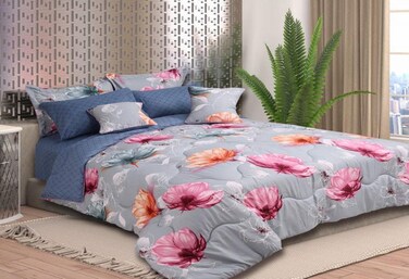Comforter Set- Bed in a Bag 8 Pieces set All Season Bedding Sets with Comforter &amp; Luxurious Microfiber Fabric comforter set