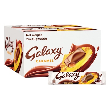 Galaxy Caramel Chocolate Pack of 24x40g Bars